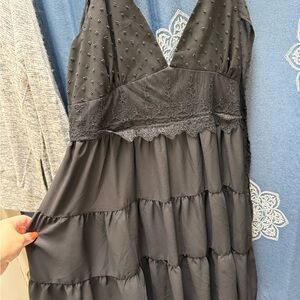 Elegant Black Sleeveless Dress